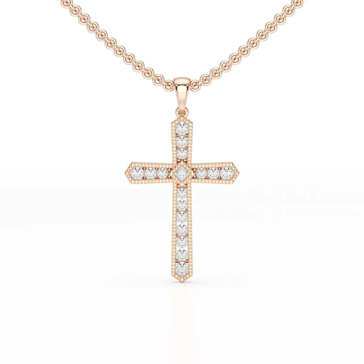 0.69 CT Lab Diamond Round Shape Pendant Jama Jewels