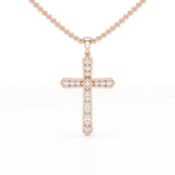 0.69 CT Lab Diamond Round Shape Pendant