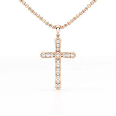 0.69 CT Lab Diamond Round Shape Pendant Jama Jewels