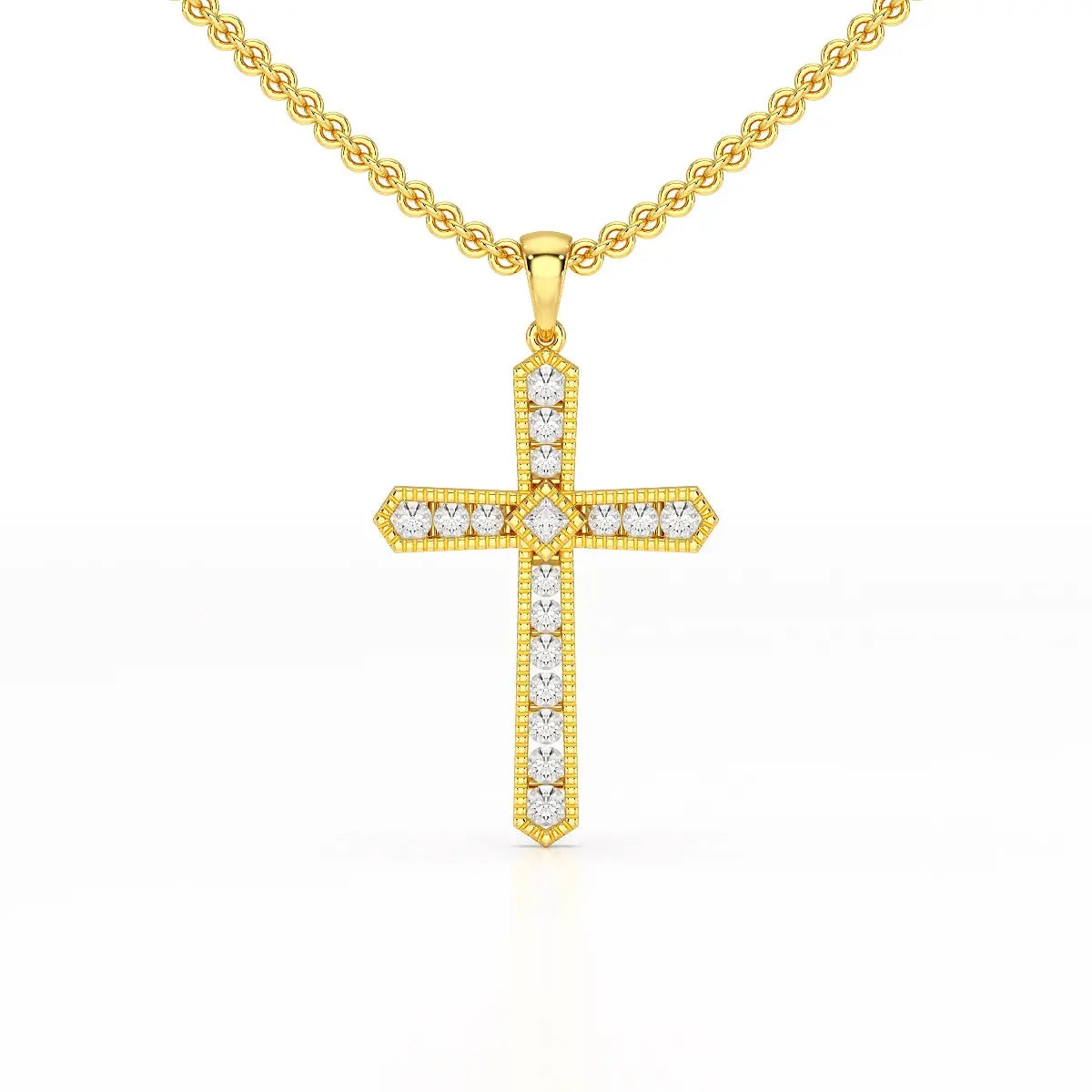 0.69 CT Lab Diamond Round Shape Pendant Jama Jewels