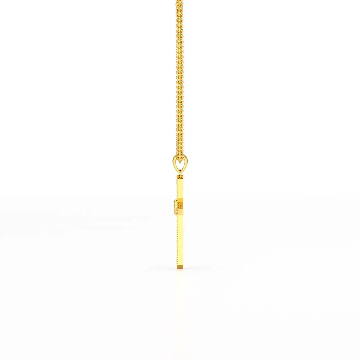 0.69 CT Lab Diamond Round Shape Pendant Jama Jewels