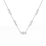 11 CT Lab Diamond Round Cut Chain Pendant