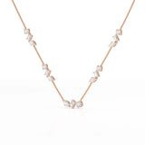 11 CT Lab Diamond Round Cut Chain Pendant