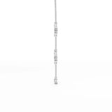 11 CT Lab Diamond Round Cut Chain Pendant