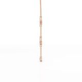 11 CT Lab Diamond Round Cut Chain Pendant