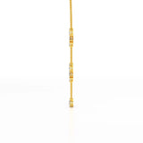 11 CT Lab Diamond Round Cut Chain Pendant