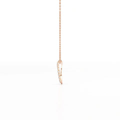0.15 CT Round Cut Lab Diamond Swirl Chain Pendant Jama Jewels