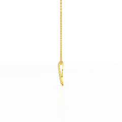 0.15 CT Round Cut Lab Diamond Swirl Chain Pendant Jama Jewels