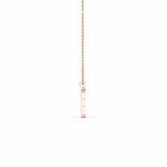 0.50 CT Lab Diamond Rectangular Chain Pendant with Round Diamonds Jama Jewels