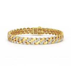2.62 CT Round Cut Men's Cuban Bracelet Jama Jewels
