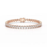 10.75 CT Lab Grown Heart shape Diamond Tennis Bracelet