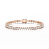 8.55 CT Lab Grown Heart shape Diamond Tennis Bracelet