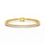 8.55 CT Lab Grown Heart shape Diamond Tennis Bracelet