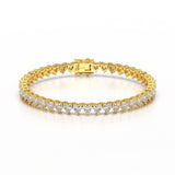 10.75 CT Lab Grown Heart shape Diamond Tennis Bracelet