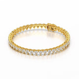 10.75 CT Lab Grown Heart shape Diamond Tennis Bracelet