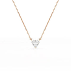1 Ct Lab Grown Diamond Heart Pendant