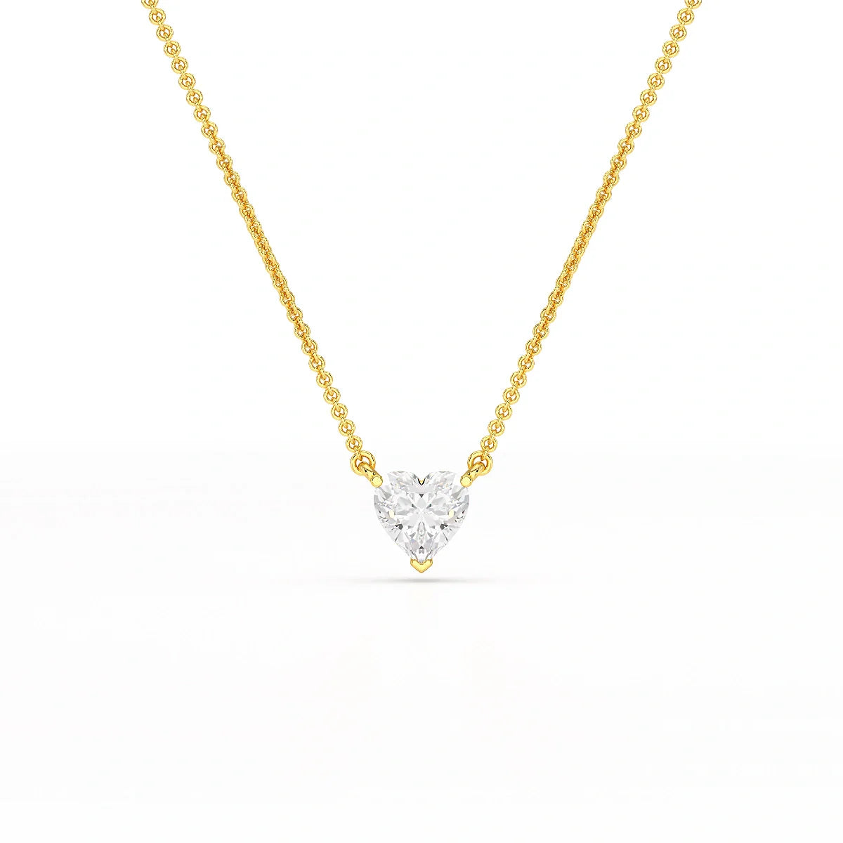 1 Ct Lab Grown Diamond Heart Pendant