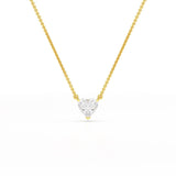 1 Ct Lab Grown Diamond Heart Pendant