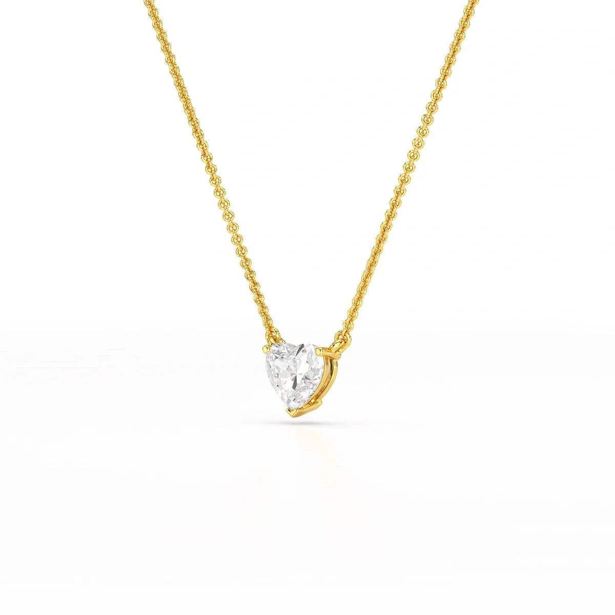 1 Ct Lab Grown Diamond Heart Pendant