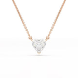 1 Ct Lab Grown Diamond Heart Pendant