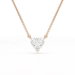 1 Ct Lab Grown Diamond Heart Pendant