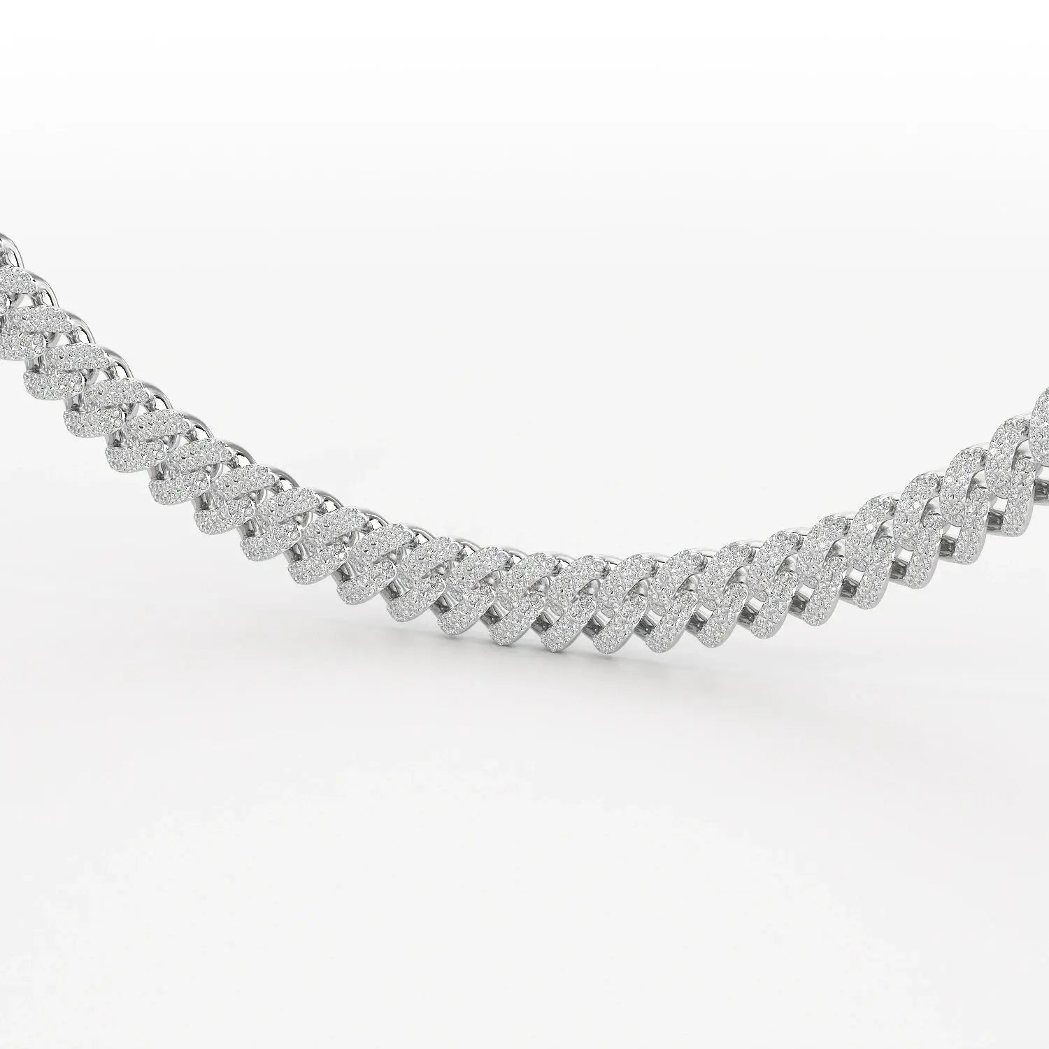 11.48 CT Round Cut Men's Cuban Chain Jama Jewels