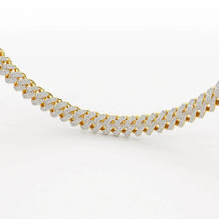 11.48 CT Round Cut Men's Cuban Chain Jama Jewels