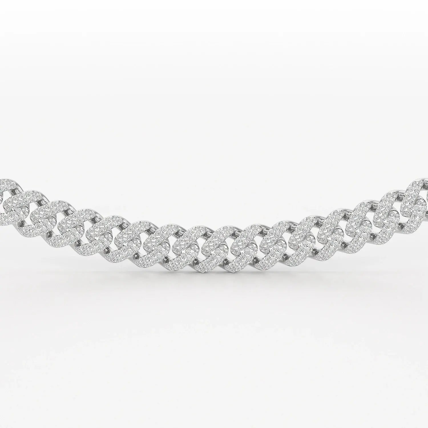 11.48 CT Round Cut Men's Cuban Chain Jama Jewels