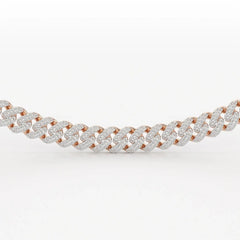 11.48 CT Round Cut Men's Cuban Chain Jama Jewels