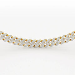 11.48 CT Round Cut Men's Cuban Chain Jama Jewels