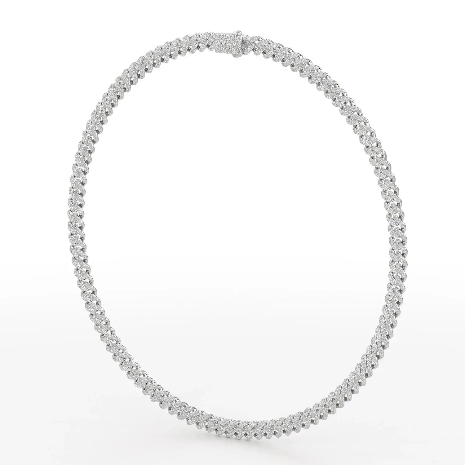 11.48 CT Round Cut Men's Cuban Chain Jama Jewels