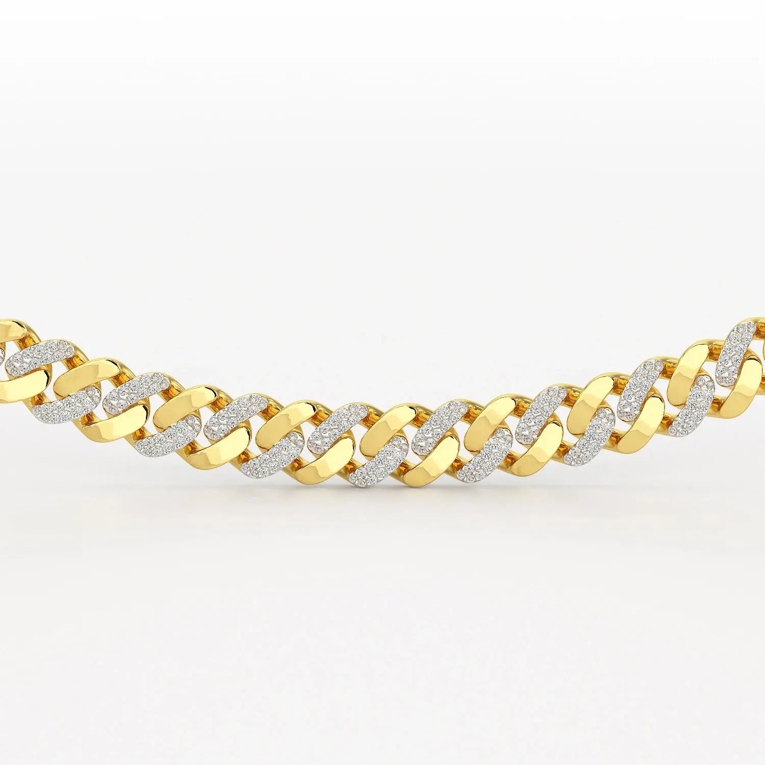 6 CT Round Cut Men's Cuban Chain Jama Jewels