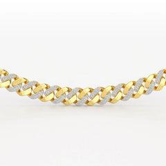 6 CT Round Cut Men's Cuban Chain Jama Jewels
