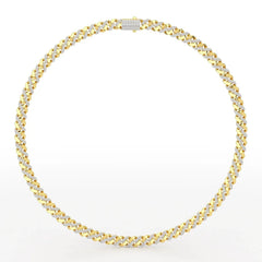 6 CT Round Cut Men's Cuban Chain Jama Jewels