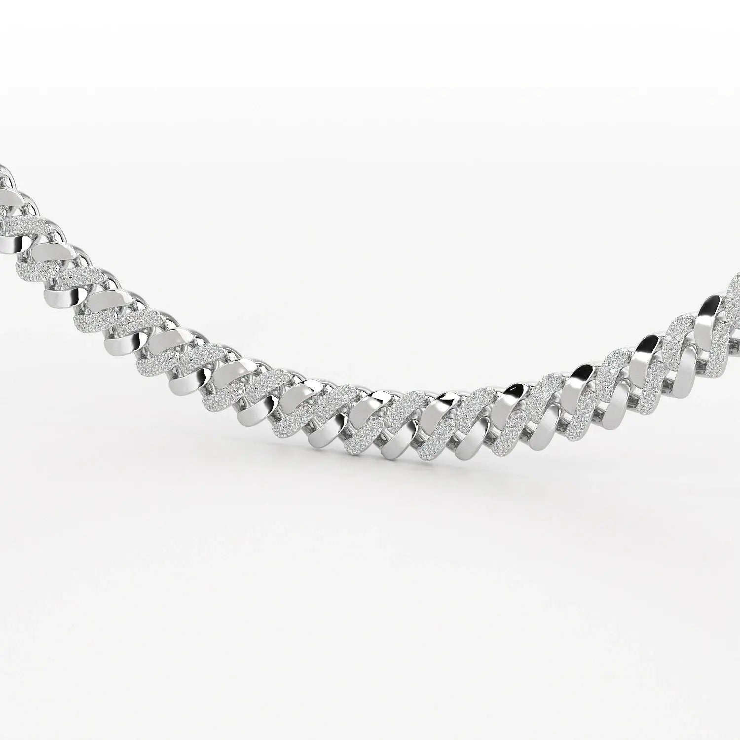 6 CT Round Cut Men's Cuban Chain Jama Jewels