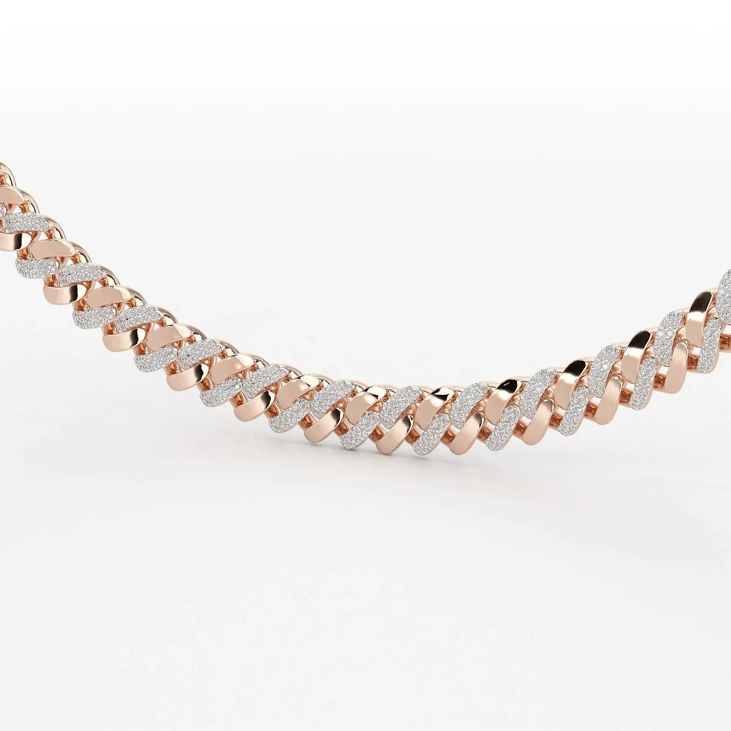 6 CT Round Cut Men's Cuban Chain Jama Jewels