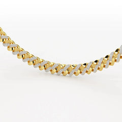 6 CT Round Cut Men's Cuban Chain Jama Jewels