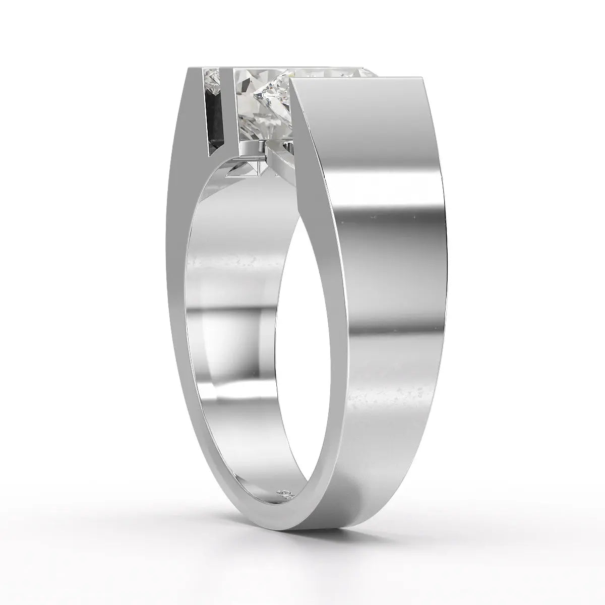 2.2 CT Round Cut Lab Diamond Men's Ring Jama Jewels