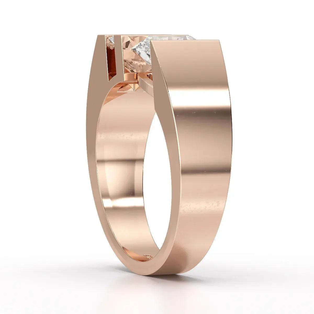 2.2 CT Round Cut Lab Diamond Men's Ring Jama Jewels