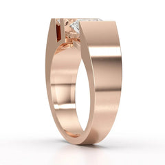 2.2 CT Round Cut Lab Diamond Men's Ring Jama Jewels
