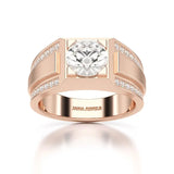 2.42 CT Round Shape Lab Diamond Men's Ring
