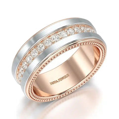 1.16 CT Round Cut Lab Diamond Men's Ring Jama Jewels