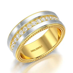 1.16 CT Round Cut Lab Diamond Men's Ring Jama Jewels