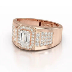 1.72 CT Round Shape Lab Diamond Men's Ring Jama Jewels