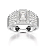 1.72 CT Round Shape Lab Diamond Men's Ring