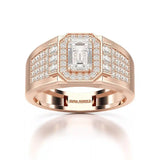 1.72 CT Round Shape Lab Diamond Men's Ring