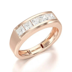 1.4 CT Princess Cut Lab Diamond Men's Ring Jama Jewels