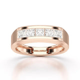 1.4 CT Princess Cut Lab Diamond Men's Ring