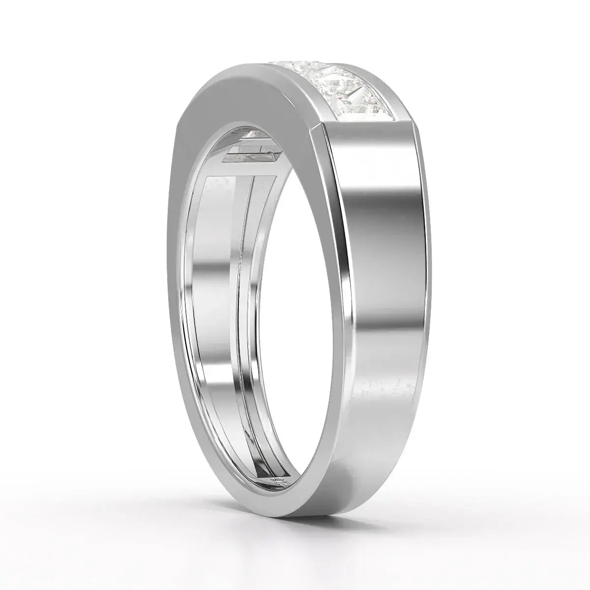 1.4 CT Princess Cut Lab Diamond Men's Ring Jama Jewels