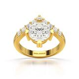 3.02 CT Round Cut Classic Lab Diamond Ring